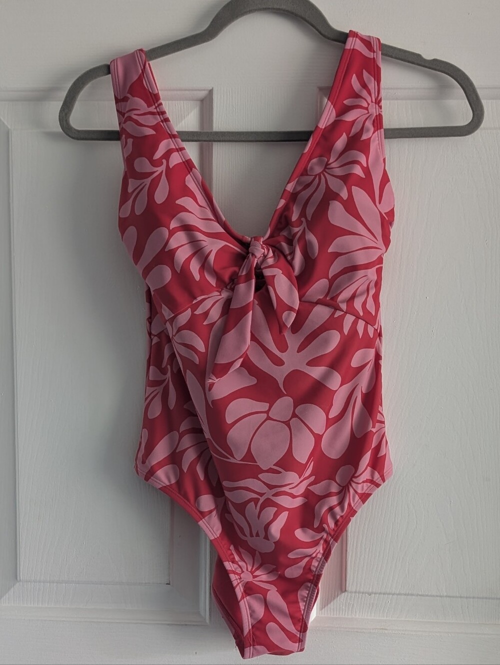 Shade & Shore Pink & Red One- Piece Floral Swimsuit Medium Target - Picture 10 of 15